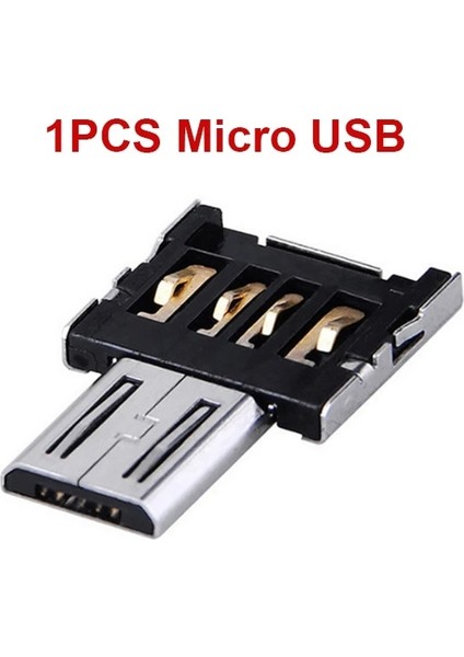 1x Mikro USB Mikro USB C Tipi Adaptör Usb-C Erkek Macbook Samsung Xiaomi Huawei Android Telefon Için USB 2.0 Dişi Veri Konektörü (Yurt Dışından)