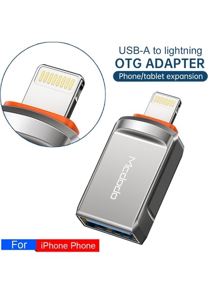 USB Lightning Mcdodo USB 3.0 Lightningtype C Adaptörü iPad iPhone 13 12 11 Pro Max Xr Xs x 8 7 6 Tablet Dönüştürücü Veri Sd Kart U Disk (Yurt Dışından)