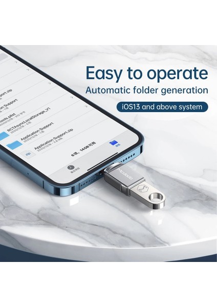 USB Lightning Mcdodo USB 3.0 Lightningtype C Adaptörü iPad iPhone 13 12 11 Pro Max Xr Xs x 8 7 6 Tablet Dönüştürücü Veri Sd Kart U Disk (Yurt Dışından)