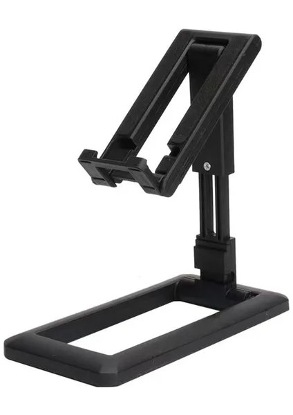 Siyah Masaüstü Ayarlanabilir Cep Telefonu Standı, iPad Tablet iPhone Samsung Smart Için Çok Açılı Evrensel Katlanabilir Stand (Yurt Dışından)
