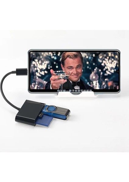 Beyaz USB Tip C Kart Okuyucu Sd Tf USB Bağlantısı Macbook Cep Telefonu Için Akıllı Hafıza Kartı Okuyucu Adaptörü Samsung Huawei Samsung (Yurt Dışından) modelleri
