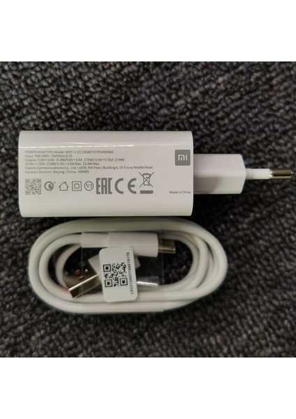 Ab Şarj Cihazı ve Kablo Xiaomi Mi 12 11 10 9 Lite 11I F2 X3 Hızlı Şarj Cihazı 33W Hızlı Şarj Adaptörü C Tipi Kablo Redmi Not 9 10 11 K30 K40 Pro 9s 10S (Yurt Dışından)