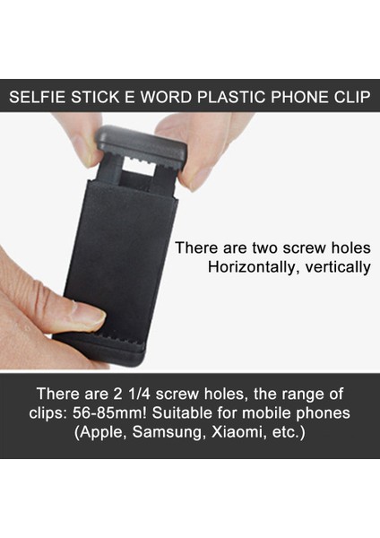 Siyah Taşınabilir Cep Cep Telefonu Klip Yüksek Kaliteli Telefon Tripodu Braketi Tutucu Dağı Akıllı Telefon Tripod/monopod Standı (Yurt Dışından)