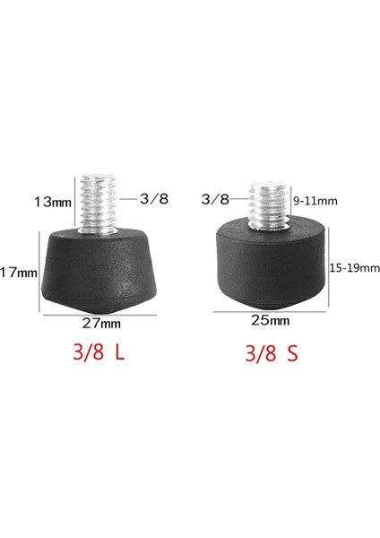 Tip E Mola Evrensel Kaymaz Kauçuk Ayak Pedi Ayak Spike Tripod Monopod Için 3/8 "1/4" M8 (Yurt Dışından)