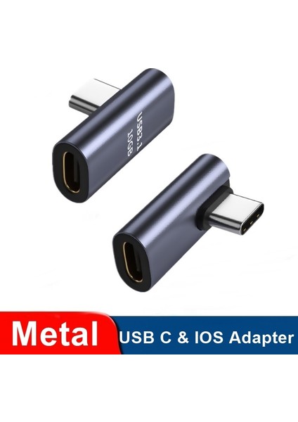 Plastik AD078 Metal Otg Ios Adaptörü USB Tip C Dişi Usb-C Erkek USB C Şarj Dönüştürücü iPhone 11 12 Xiaomi Samsung Telefon Tablet (Yurt Dışından)