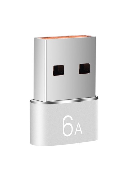 Şerit Usb'den Typec'ye 6A Usb'den Type-C'ye Otg Dönüştürücü USB 3.0 Erkek Tip C Dişi Adaptör Samsung Xiaomi Pc Için Araç Şarj Konnektör Aksesuarları (Yurt Dışından)