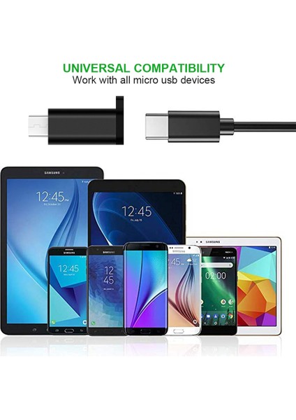 Typectomicro F Siyah USB C Tipi Otg Adaptör Tipi C USB C Erkek Macbook Xiaomi Samsung Mikro Için USB 3.0 Dişi Dönüştürücü Usbc Otg Konektörü (Yurt Dışından)