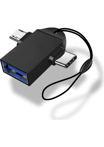 Gümüş 2in1 Otg Adaptör Usb3.0 Dişi Kablo Dönüştürücü Tip C USB Konektörü U Disk Fare Dizüstü Bilgisayar Alüminyum Alaşımlı Go Dönüştürücü (Yurt Dışından)