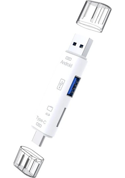 01 Hepsi Bir Arada Mikro USB Otg USB 2.0 Mikro Sd Tf Adaptörü Mikro Sd Sdhc Tf M2 Mmc Ms Pro Duo Kart Okuyucu Için Sd Kart Okuyucu (Yurt Dışından)