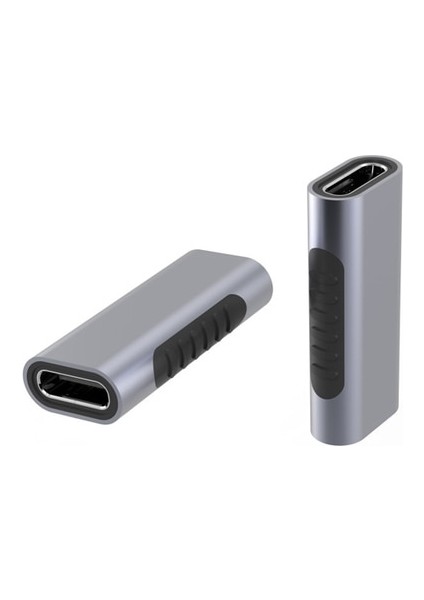 Gri 2 Adet USB C Tipi Adaptör Dişi Uzatma Kablosu Konektörü Telefon Tabletler Dizüstü Bilgisayarlar Için Taşınabilir Usb-C Çoğaltıcı Tip-C Dönüştürücü (Yurt Dışından)
