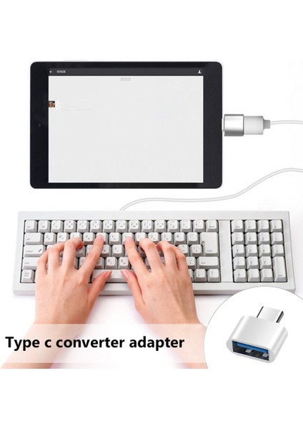 Tip C - Mikro USB 5/10 Adet Siyah Beyaz Alüminyum Alaşımlı/plastik Tip C Dönüştürücü Adaptör Tip C Usb-C Erkek - USB 3.0 Dişi - Mikro USB Dişi (Yurt Dışından)