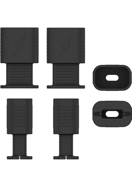 Siyah Şarj Koruyucu Kılıf Şarj Aleti Kablosu Düzenleyici Kılıf Cep Telefonu Için Taşınabilir USB C Hızlı Şarj Cihazı Telefon Kablosu Anti-Break Sarıcı (Yurt Dışından)