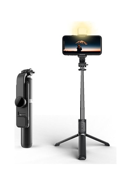 No 1 Roreta Yeni Kablosuz Bluetooth Selfie Tripod Katlanabilir Braketi El Monopod Selfie Sopa ile Ios Android Için (Yurt Dışından)