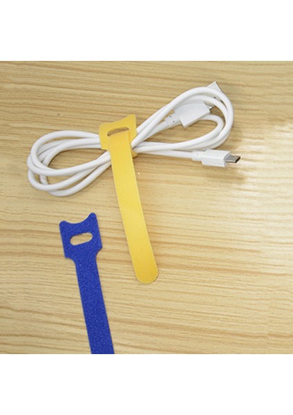 20PCS-WHITE 20PCS Evrensel T-Tipi Kablo Bağı Teli Yeniden Kullanılabilir Kordon Düzenleyici Tel 15*1.2cm Renkli Bilgisayar Veri Kablosu Güç Kablosu Bağı Askıları (Yurt Dışından)