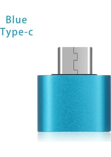 2 Adet Mavi USB C Adaptör Tip C - USB 3.0 Adaptör Thunderbolt 3 Tip-C Adaptör Otg Kablosu Xiaomi Macbook Pro Hava Samsung S10 S9 USB Otg (Yurt Dışından)