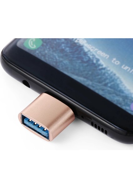 Siyah 1 Adet Usb-C 2.0 Tip C USB 2.0 Otg Metal Renkli Dönüştürücü Erkek Dişi Adaptör Android Akıllı Telefonlar Için Aksesuarlar (Yurt Dışından)