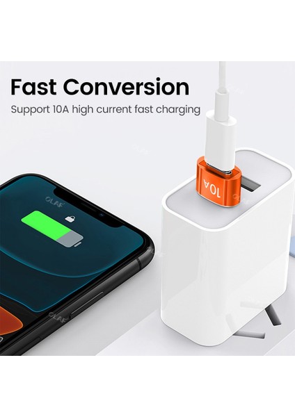 2 Adet Karışık Twitch 10A Tip C Dişi USB A Erkek Otg Adaptör Usb-C Dönüştürücü Macbook Samsung Için Konektör Veri Aktarım Adaptörü USB 3.0 (Yurt Dışından)