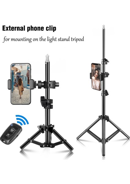 150 cm Tripod Telefon Tutucu 1/4 Vida Kafası Işık Cep Telefonu Standı Selfie Sopa Ayarlanabilir Fotoğraf Stüdyosu Flaşlar Fotoğraf Kamera (Yurt Dışından)