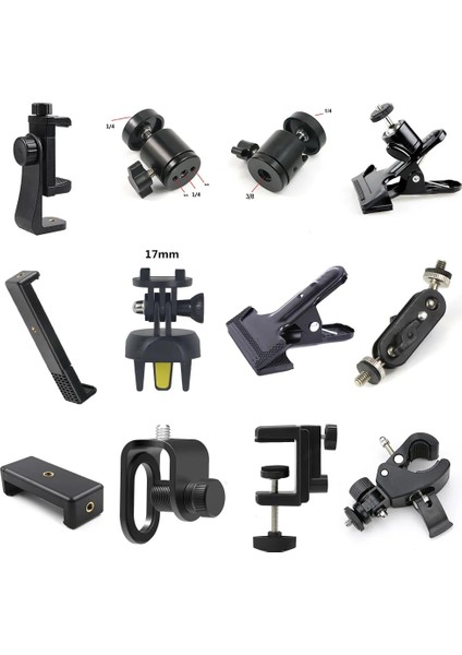 Tablet Klipsi Tablet Stand Braketi Halka Işık Topu Kafa Tripod Aksesuarları Fotoğraf LED Selfie Lambası Telefon Klipsi Yedek Parçalar Aksesuarı (Yurt Dışından) fiyatları