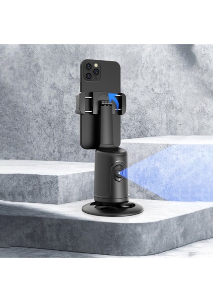 Siyah Akıllı Çekim Selfie Sopa 360 Derece Takip Gimbal Sabitleyici Cep Telefonu Braketi Tiktok Canlı Fotoğrafçılık Için Yüz Takip (Yurt Dışından) fırsatları