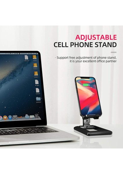 Pembe Katlanabilir Tablet Telefon Tutucu Masaüstü Cep Telefonu Standı Ayarlanabilir Masa Braketi iPad iPhone Samsung Için Akıllı Telefon Standı (Yurt Dışından) modelleri