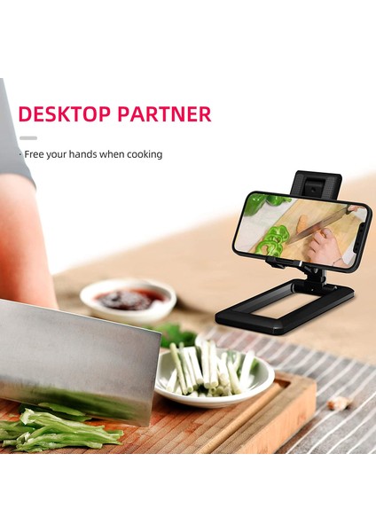Pembe Katlanabilir Tablet Telefon Tutucu Masaüstü Cep Telefonu Standı Ayarlanabilir Masa Braketi iPad iPhone Samsung Için Akıllı Telefon Standı (Yurt Dışından) fırsatları