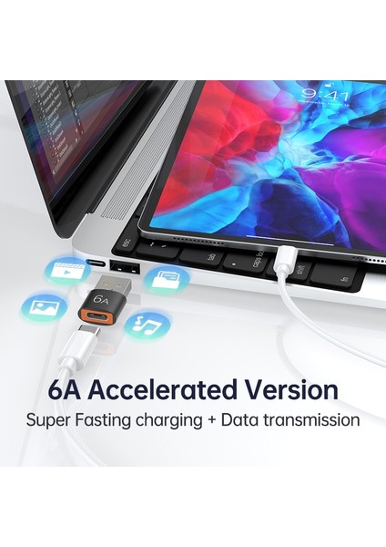 6A-BLACK-1PCS 6A Tip C USB A Erkek Otg Adaptörü USB C Dişi Dönüştürücü Xiaomi 12 Samsung Oneplus Iphone 13 Macbook Tablet Tipo Dönüştürücü (Yurt Dışından)