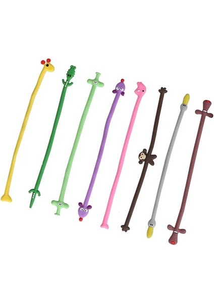 Resim 1 8 Adet USB Hub Bağları Kulaklık Sarıcıları Bağları Geri Çekilebilir Kablo Askıları Kablo Klipsleri Kordon Organizatör Tel Tutucu Organizatör (Yurt Dışından)