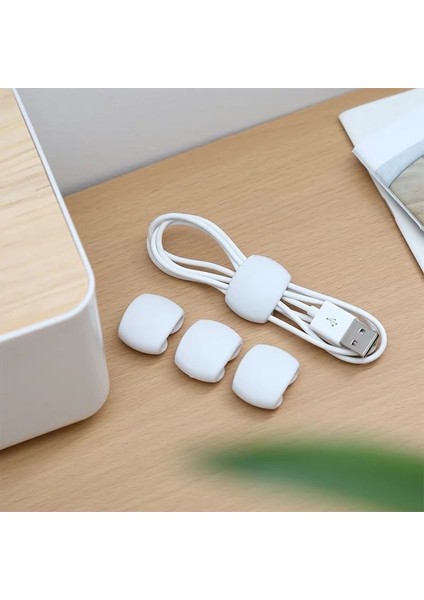 4 Adet-03 4 Adet/grup Yeni Küçük Kablo Sarıcı Moda Taşınabilir Seyahat USB Şarj Aleti Tutucu Masası Organizatör Tel Kablosu Ev Masaüstü Dekorasyon Için (Yurt Dışından)