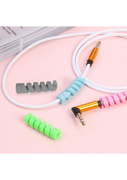 iPhone Android Için Pembe Koruyucu Koruyucu Kapak USB Şarj Kablosu Koruyucu Kılıf Takma ve Çıkarma Kullanışlı Basit (Yurt Dışından) modelleri