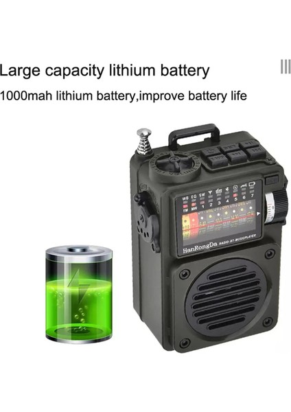 A RF750 Taşınabilir Multimedya Müzik Çalar Tam Bant Radyo Tf Kart Fm/am/sw/wb Noaa Radyo Alıcısı Bluetooth Hoparlör (Yurt Dışından) modelleri