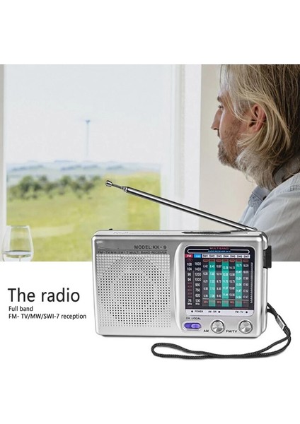 Gümüş Yeni Am/fm/sw Taşınabilir Radyo, Hoparlör Kulaklık Jakı ile Iç Mekan, Dış Mekan Acil Kullanım Radyosu (Yurt Dışından) modelleri