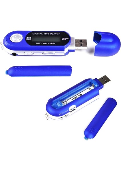 Siyah Mini USB 4 GB Mp3 Müzik Çalar Dijital LCD Ekran Desteği 32G Tf Kart Fm Radyo Fm Fonksiyonlu Taşınabilir Mp3 Çalar (Yurt Dışından)