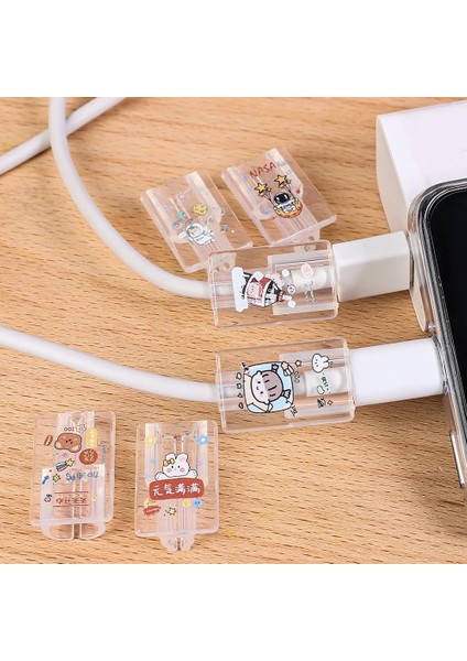 E Şarj Kablosu Koruyucusu Veri Hattı Kablosu Koruyucuları Bobin Sarıcı Koruyucu Kılıf Cep Telefonu Iphone Samsung Aksesuarları Için (Yurt Dışından)