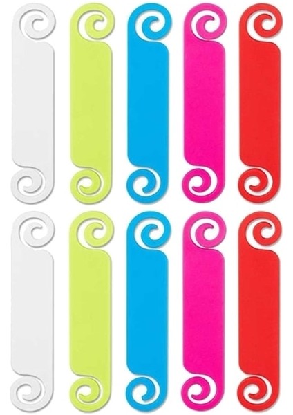 10 Parça Set 50 Adet Kablo Etiketleri Kablo Yönetim Etiketleri Çok Renkli Kablo Etiketleri Kordon Tanımlama Etiketleri USB Bilgisayar Telefonu Şarj (Yurt Dışından)