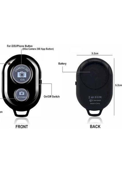 Uzaktan Kumanda Açık Tripod Cep Telefonu Tripod Taşınabilir Beş Bölümlü 1.6 M Canlı Görüntüleme Panoramik Kamera Braketi (Yurt Dışından)