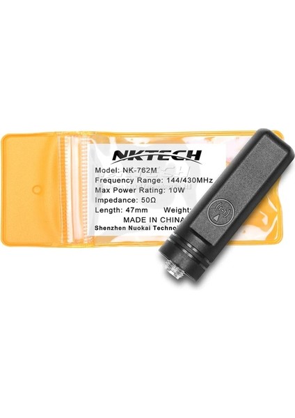 NK-762M 10 W 47MM Nktech Radyo Anteni Sma-Dişi Çift Bant Baofeng Pofung DM-1701 DM-1801 Dm-5r Uv-5r Artı V2 Uv-82 Gt-3tp Gt-5tp Uv-9r Uv-S9 (Yurt Dışından)