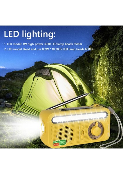 Beyaz 5 In 1 El Krank Hava Radyo Sos Alarmı Fm Am Sw Güneş Acil Durum Radyo LED Torch Okuma Lambası Cep Telefonu Için Acil Durum Radyosu (Yurt Dışından) indirimleri