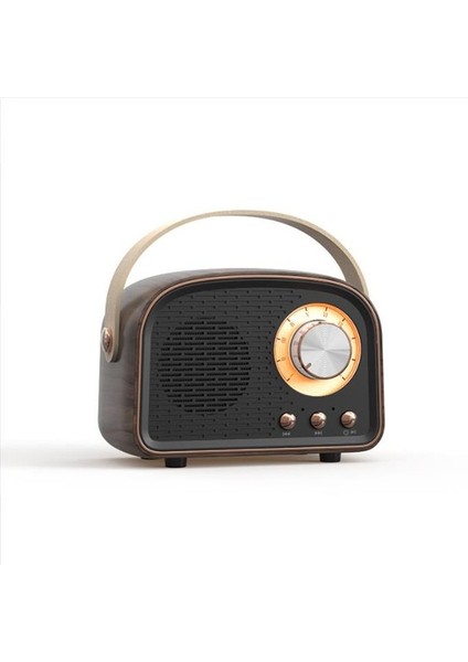 Ahşap Tahıl Retro Klasik Yeni Radyo Taşınabilir Açık Hava Mini Hoparlör Hacmi Eller Serbest Kablosuz El Hediye (Yurt Dışından)