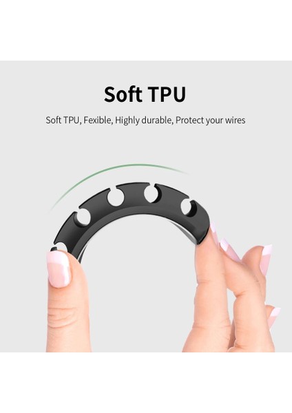 5clips-2 Adet Essager Kabloları Organizatör USB Kablo Kordonu Tel Tutucu Klipler Masaüstü Yönetimi Için Fare Klavye Kulaklık Kablo Sarıcı Koruyucular (Yurt Dışından)