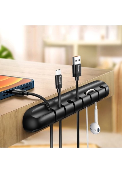 5clips-2 Adet Essager Kabloları Organizatör USB Kablo Kordonu Tel Tutucu Klipler Masaüstü Yönetimi Için Fare Klavye Kulaklık Kablo Sarıcı Koruyucular (Yurt Dışından)