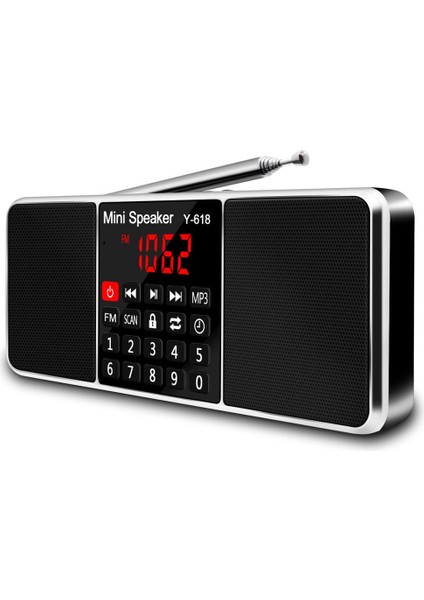 Mavi Lefon Dijital Fm Radyo Alıcısı Hoparlör Stereo Mp3 Çalar Desteği Tf Kart USB Sürücü LED Ekran Süresi Kapatma Taşınabilir Radyolar (Yurt Dışından) fiyatları