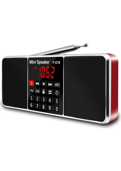 Mavi Lefon Dijital Fm Radyo Alıcısı Hoparlör Stereo Mp3 Çalar Desteği Tf Kart USB Sürücü LED Ekran Süresi Kapatma Taşınabilir Radyolar (Yurt Dışından) modelleri