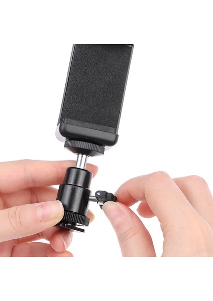 A1 Evrensel Metal Cep Telefonu Klip Braketi Tutucu Dağı 1/4 Vida Sıcak Ayakkabı Telefon Klip Tripod Monopod Standı Adaptörü (Yurt Dışından)