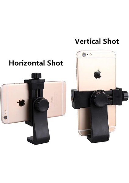 Ayarlanabilir Klip Tripod Montaj Adaptörü Ayarlanabilir Cep Telefonu Clipper Tutucu Dikey 360 Standı Telefon Kamera Selfie Çubuğu Için 1/4 Vida Deliği ile (Yurt Dışından)