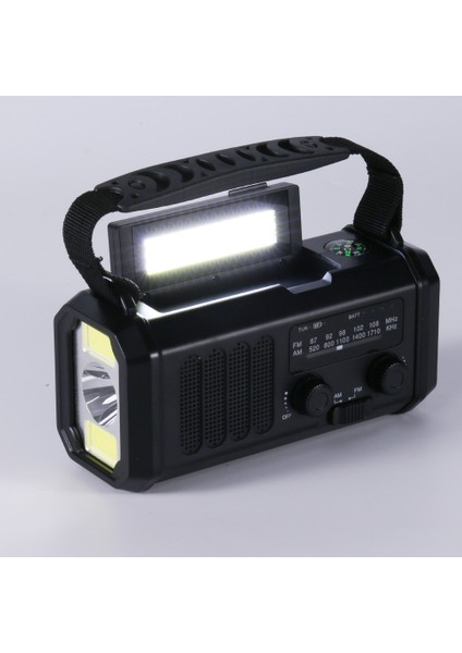 Wb ile Güneş Enerjili Am Fm Radyo Sos Alarmı Tip-C Şarj Edici Acil Durum Radyosu, LED El Feneri ile Kamp Için Çok Fonksiyonlu Okuma Lambası (Yurt Dışından) modelleri