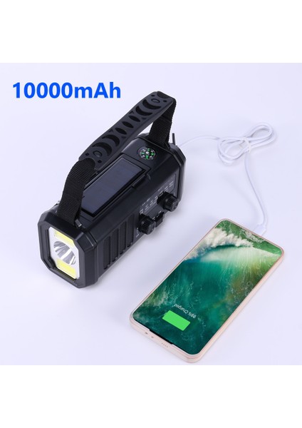 Wb ile Güneş Enerjili Am Fm Radyo Sos Alarmı Tip-C Şarj Edici Acil Durum Radyosu, LED El Feneri ile Kamp Için Çok Fonksiyonlu Okuma Lambası (Yurt Dışından) indirimleri