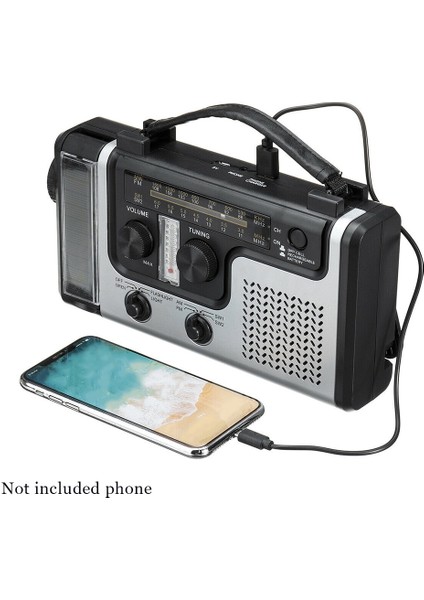 Sıradan Model Taşınabilir Güneş Enerjili El Krank Radyosu Am Fm Sw1 Sw2 El Feneri ve LED Okuma Işığı ile Çok Bantlı Radyo Çok Fonksiyonlu (Yurt Dışından) fiyatları