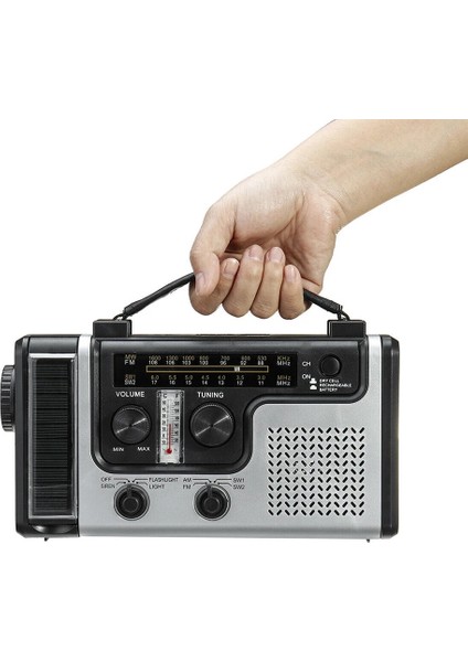 Sıradan Model Taşınabilir Güneş Enerjili El Krank Radyosu Am Fm Sw1 Sw2 El Feneri ve LED Okuma Işığı ile Çok Bantlı Radyo Çok Fonksiyonlu (Yurt Dışından) indirimleri
