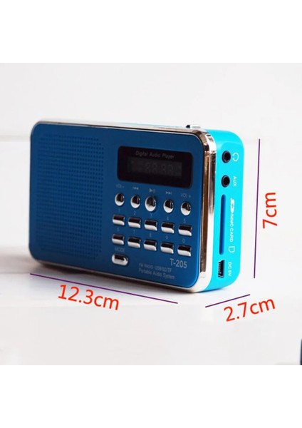 Beyaz T-205 Fm Radyo Alıcısı Taşınabilir Hifi Kart Hoparlör Kamp Yürüyüş Açık Spor Için Dijital Mp3 Müzik Hoparlör (Yurt Dışından) modelleri